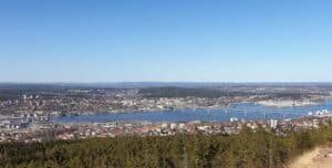 Utsikt från södra berget, Sundsvall