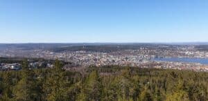 Utsikt från södra berget, Sundsvall